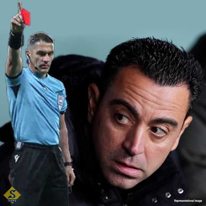 Xavi saw the red card