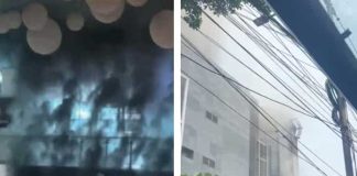 A fire broke out in a shopping mall in Kasbay
