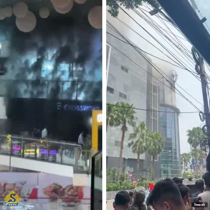 A fire broke out in a shopping mall in Kasbay A fire broke out in a shopping mall in Kasbay