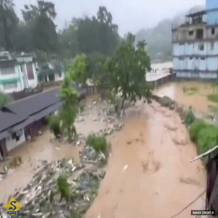 Cloudy rains cause flash floods in Arunachal