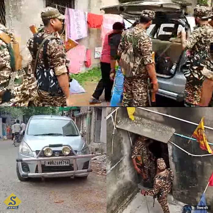 ED attack at Salkia in Belgharia Howrah ED attack at Salkia in Belgharia Howrah