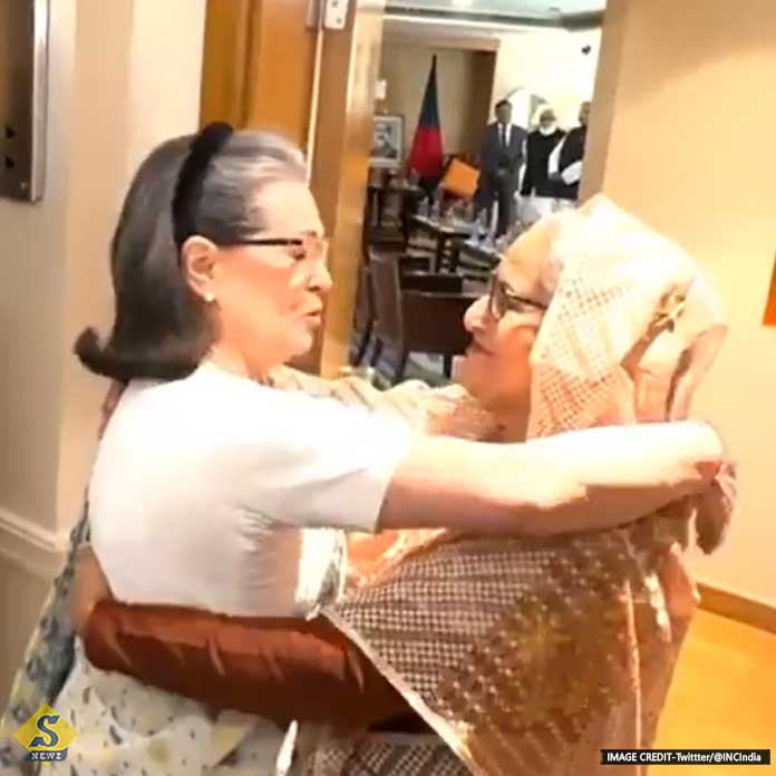 Hasina returned to her roots hugged Sonia