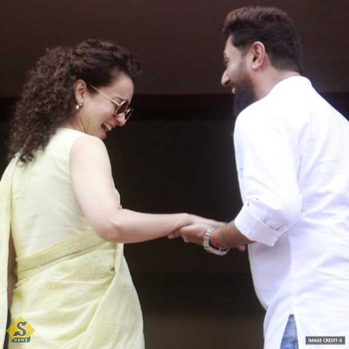 Kangana Chirag blockbuster scene in Sangsad