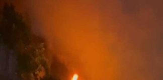 Ravindra Sarnis house caught fire on the roof