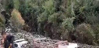 Shimla collapsed many cars were buried