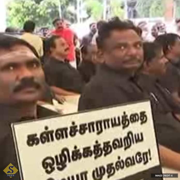 Tamil Nadu Bisham ADMK MLAs on hunger strike