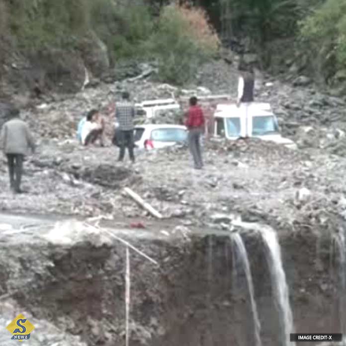 A part of the country affected by rains floods and landslides