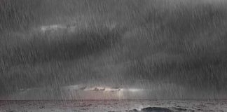 Heavy rain with thunder in south 1 fisherman missing