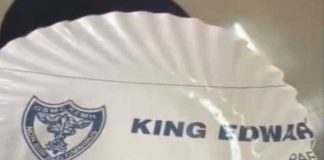 Medical report plate in Mumbai hospital canteen