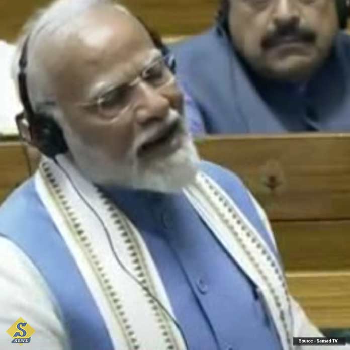 Modi was cheered by the slogans of the opposition