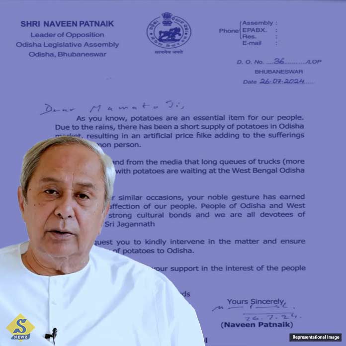 Naveens letter to Mamata seeking potatoes for the people of Odisha