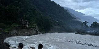 Sikkim is separated from the country by road