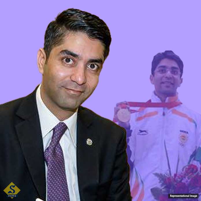 The highest honor of the Olympics is the first Indian gold winning shooter The highest honor of the Olympics is the first Indian gold winning shooter