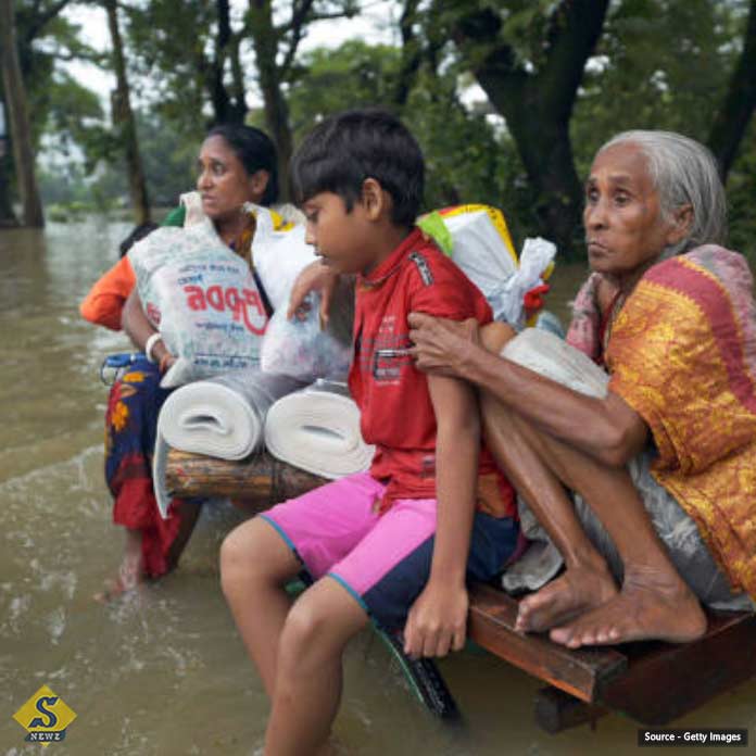 18 dead in Bangladesh flood 49 lakhs damaged 18 dead in Bangladesh flood 49 lakhs damaged