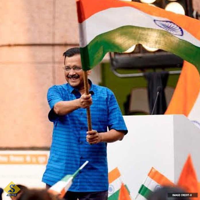 The national flag was not flown at the house of jailed Kejriwal