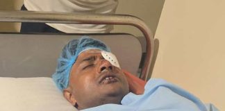 জখম সার্জেন্টকে দেখতে হাসপাতালে মুখ্যসচিব, গ্রেফতার মহিলা jokhom police ke dekhte mukhho sochib greptar mohila