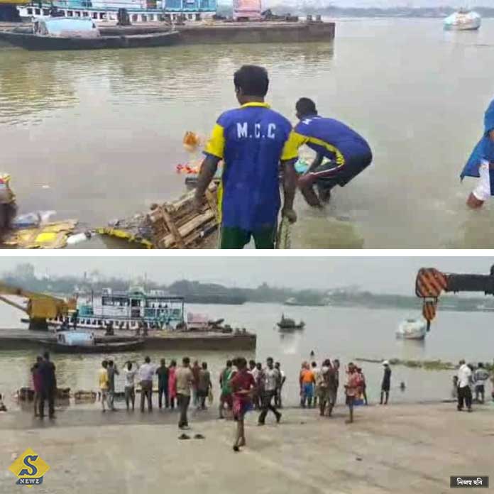 কড়া নজরদারিতে প্রতিমা বিসর্জন 