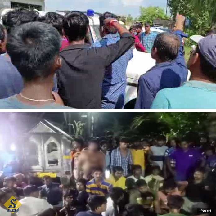 কুলতলিতে নির্যাতিতার দেহ নিয়ে মিছিল, এসডিপিওকে যাওয়া-ভাঙচুর