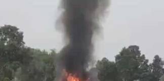 উত্তরপ্রদেশের ভেঙে পড়ল বায়ুসেনার বিমান