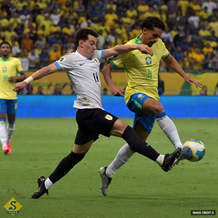 Brazil drew with Uruguay