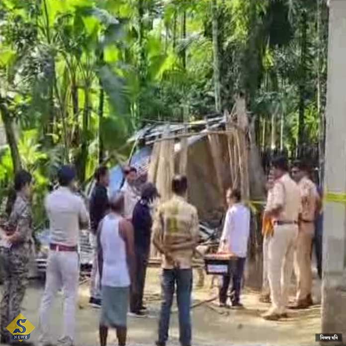 Forensic-team-after-3-days-in-Falakata,-sample-collection-too