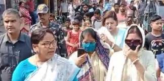 বেলডাঙায় জাতীয় মহিলা কমিশন, আতঙ্ক কাটেনি, বলছেন অর্চনা MSD BELDANGA A JATIYO MOHILA COMMISSION