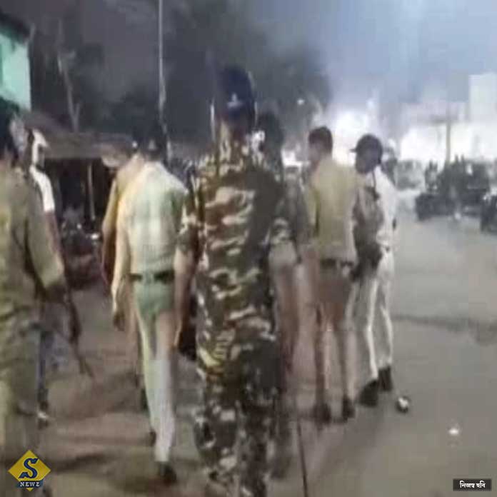 Shalimar-heated-up-in-the-clash-between-the-two-sides,-bricks-rained