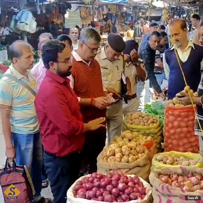 Vegetable fire, task force at the market