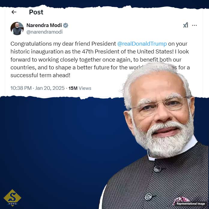 মার্কিন মসনদে ট্রাম্প, শুভেচ্ছাবার্তা মোদীর 