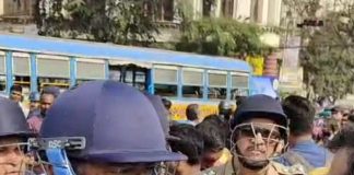 এসএলএসটি শিক্ষকদের কালীঘাট অভিযানে ধুন্ধুমার