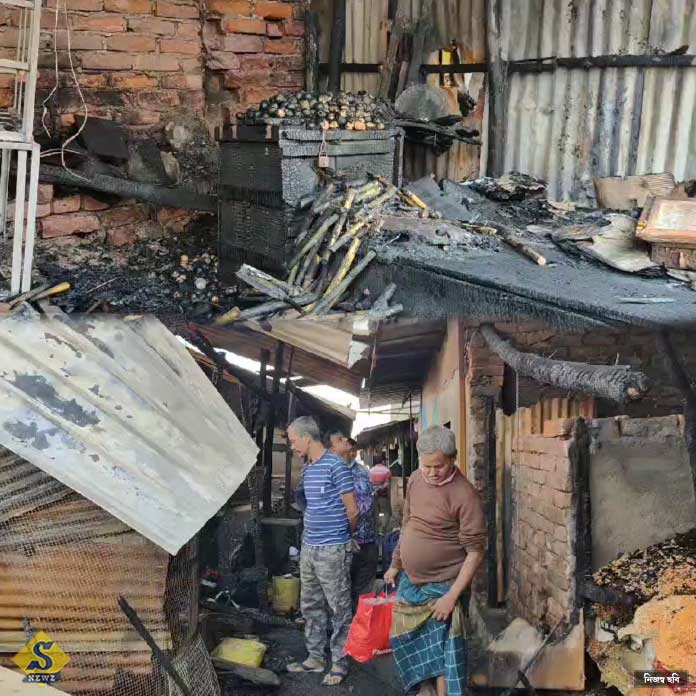 শিয়ালদহে আগুনে ভষ্মীভূত ৪০টি দোকান, ক্ষতিপূরণের দাবি