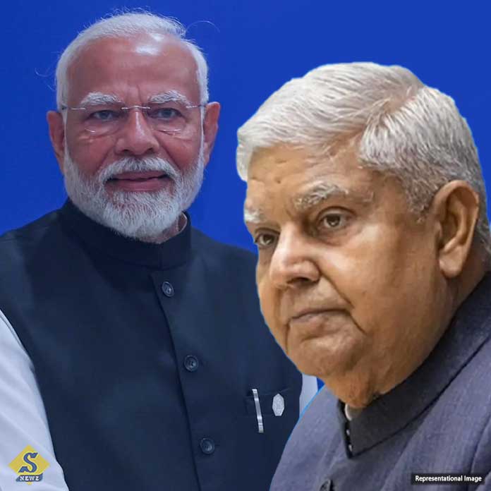Dhankhar-k-dekhte-Modi