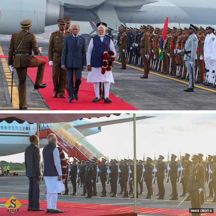 দু’দিনের সফরে মরিশাসে মোদী, পেলেন সর্বোচ্চ সম্মান