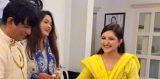 বাড়িতেই ইফতার পার্টিতে পরীমণি