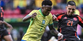 ভিনিসিয়ুসের জাদু,কলম্বিয়াকে হারাল ব্রাজিল