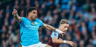 ভিলাকে হারিয়ে তিনে ম্যান সিটি