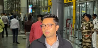 ‘ভারতবার্তা’ সেরে কলকাতায় ফিরলেন অভিষেক