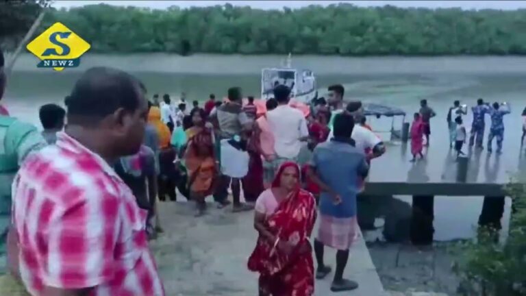 লঞ্চ থেকে লাফ দিয়ে জঙ্গলে ফিরল কুলতলির বাঘ