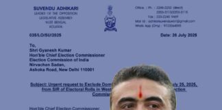 ভোটার তালিকায় রোহিঙ্গাদের নাম, বিস্ফোরক শুভেন্দু