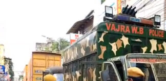নবান্ন অভিযান ঘিরে পুলিশি তৎপরতা তুঙ্গে
