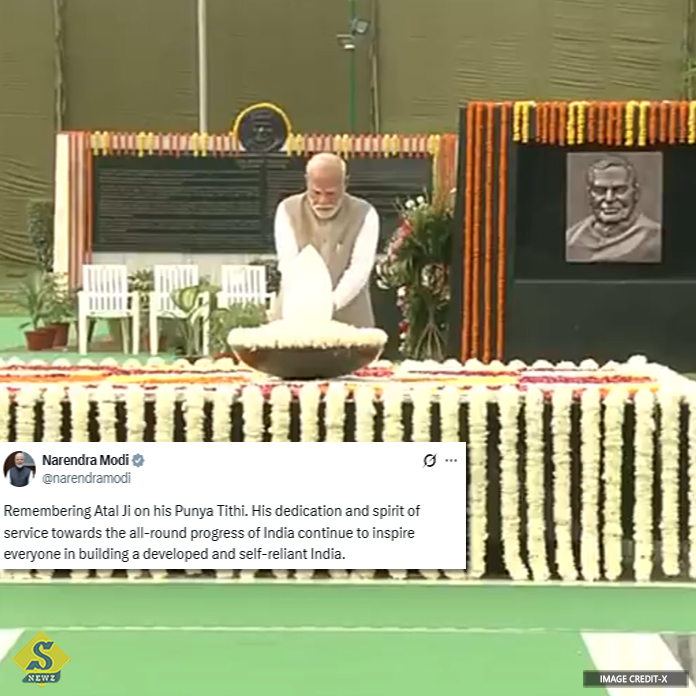 অটলবিহারী বাজপেয়ির মৃত্যুবার্ষিকীতে শ্রদ্ধা প্রধানমন্ত্রীর