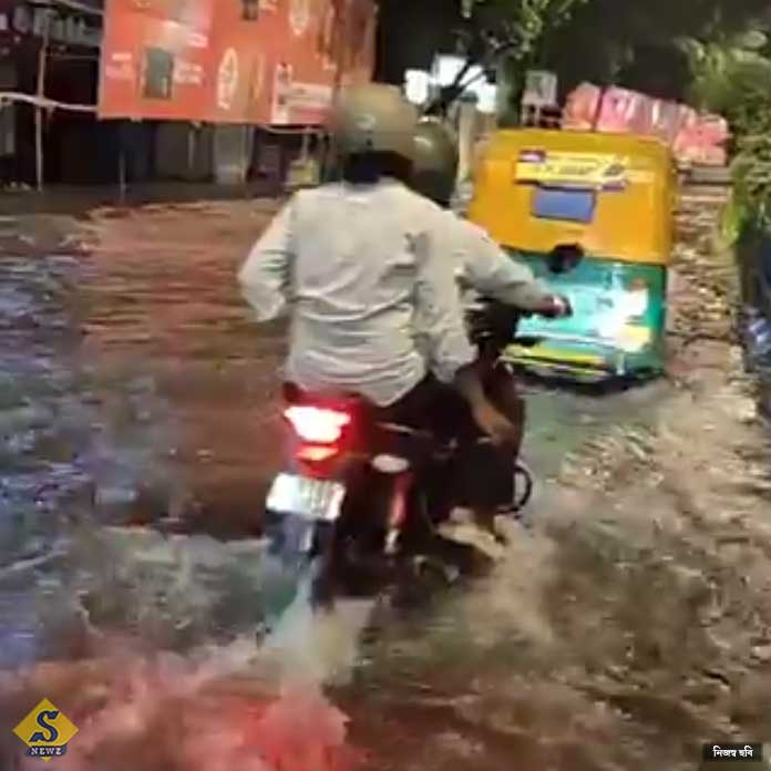 উত্তর-দক্ষিণ জল যন্ত্রণা রাতেও, আঁধার সল্টলেকে