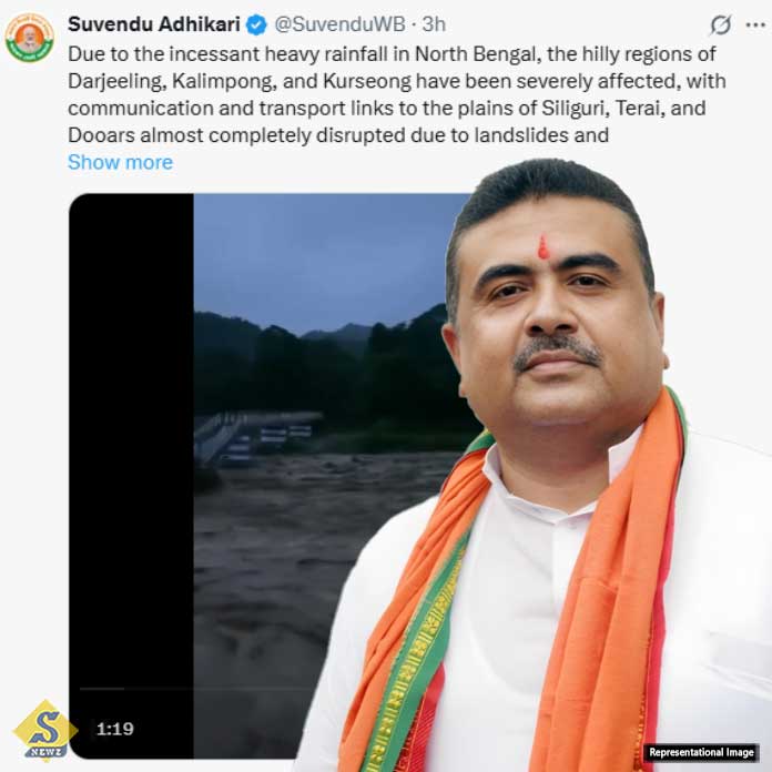 বিপর্যস্ত উত্তরবঙ্গ, দ্রুত পদক্ষেপে মুখ্যসচিবকে আর্জি শুভেন্দুর