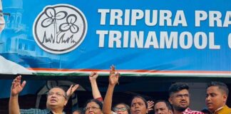 ত্রিপুরায় তৃণমূলের প্রতিনিধি, সরব বিজেপি