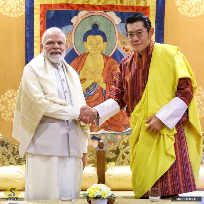 ভুটানের রাজা জিগমে ওয়াংচুক-র সাক্ষাতে মোদী 
