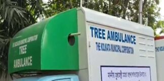 গাছের চিকিৎসায় ট্রি অ্যাম্বুলেন্স