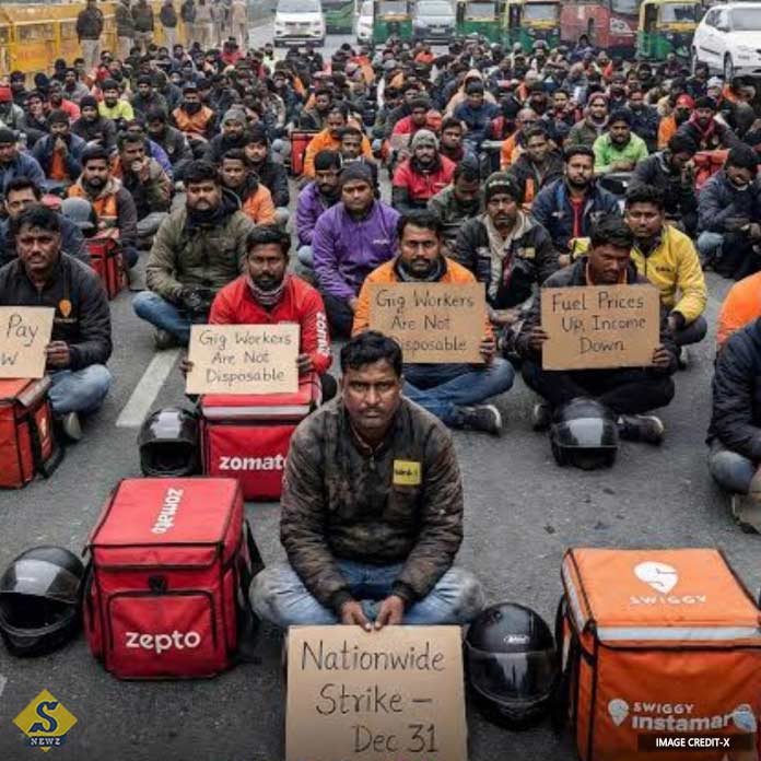 দেশজুড়ে ডেলিভারি কর্মীদের ধর্মঘট! 