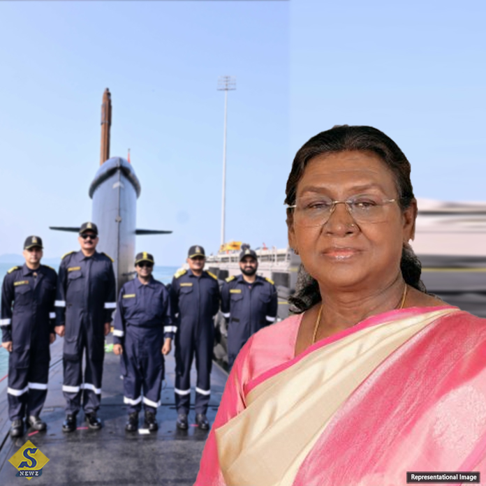 সাবমেরিনে চড়লেন রাষ্ট্রপতি দ্রৌপদী মুর্মু