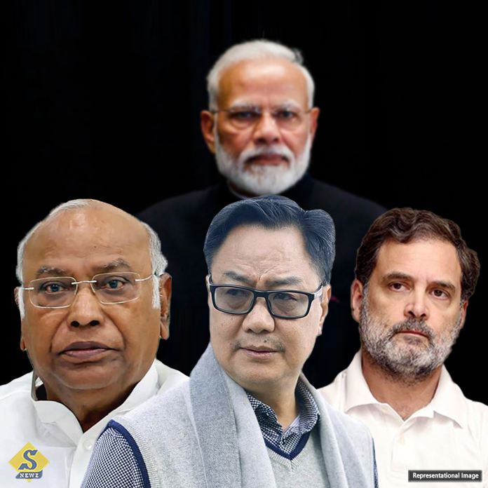 রাহুল গান্ধী ও খাড়গেকে ক্ষমা চাইতে বললেন রিজিজু 