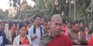 অ্যাঞ্জেল মৃত্যুর বিচার চেয়ে পথে চাকমা সম্প্রদায়